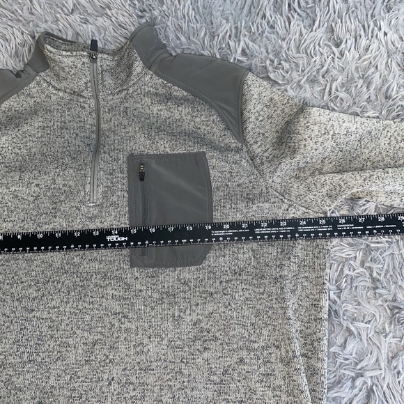 Eddie Bauer Men's Sz TXL Grey Half Zip 1/4 Zip Jacket Pullover - Picture 3 of 8